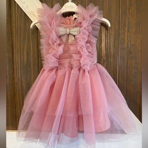 Jessica Simpson Tulle Pink Party Dress Sz 3T